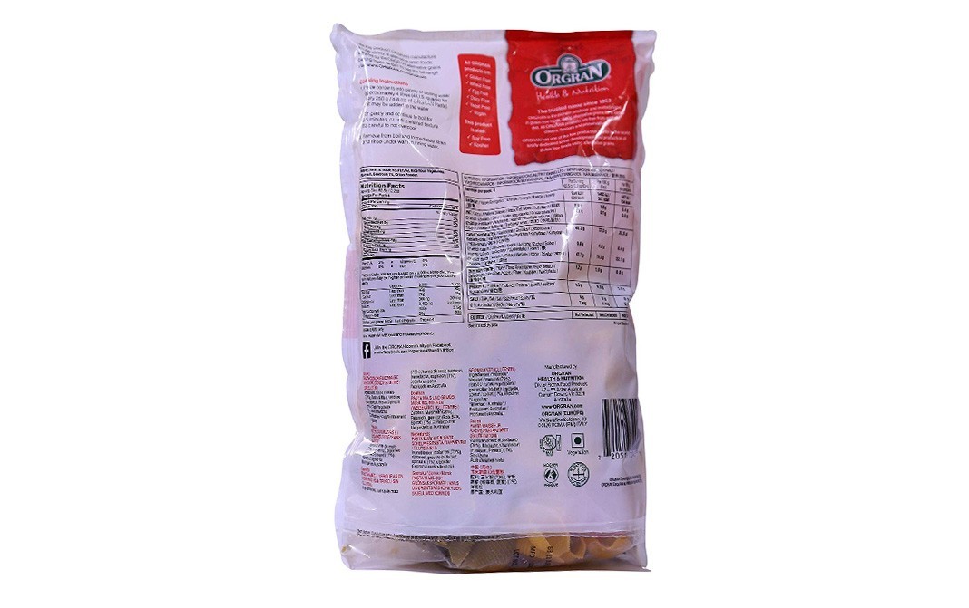 Orgran Gluten Free Corn & Vegetable Shells   Pack  250 grams